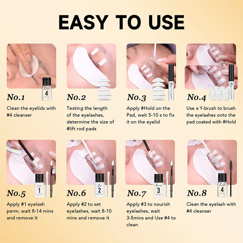 Wimpernlifting-Dauerwellen-Set