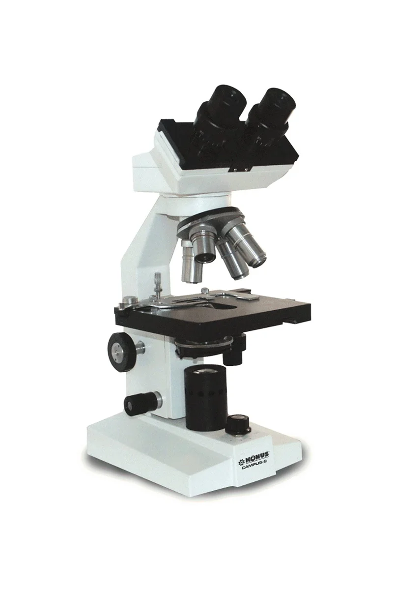 KONUS CAMPUS-2 Microscopio Biologico Binoculare con Testa Girevole e Regolazione della Distanza Interpupillare con Zoom 1000x