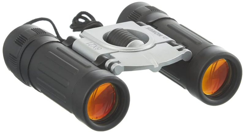 KONUS BASIC 8x21 Binocolo Tascabile con Finitura in Gomma, Zoom 8x21