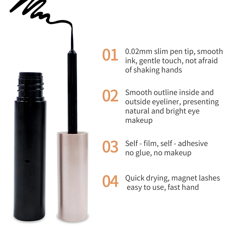 Magnetische Wimpern mit Eyeliner