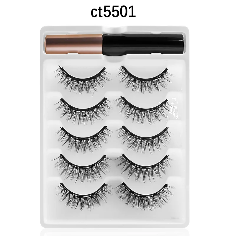 Magnetische Wimpern mit Eyeliner