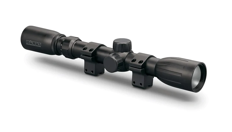 KONUS Konusfire 3-9x32 Ottica Professionale Dotata di Anelli per Slitta, Zoom 3-9x32
