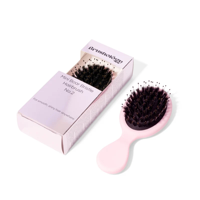 Mini Boar Bristle Hairbrush No.2