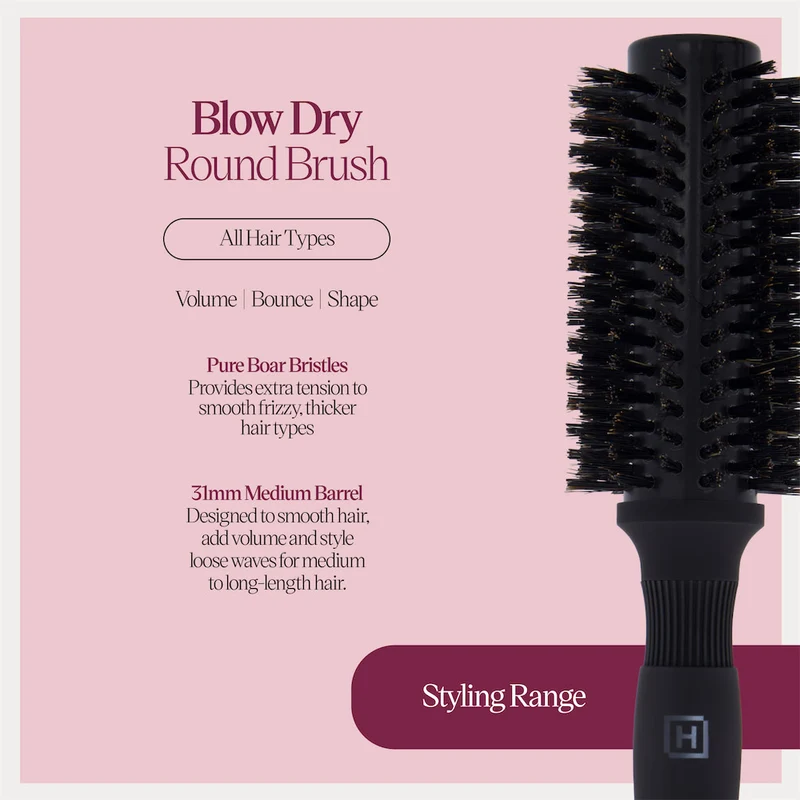 Blow Dry Round Brush - Boar Medium