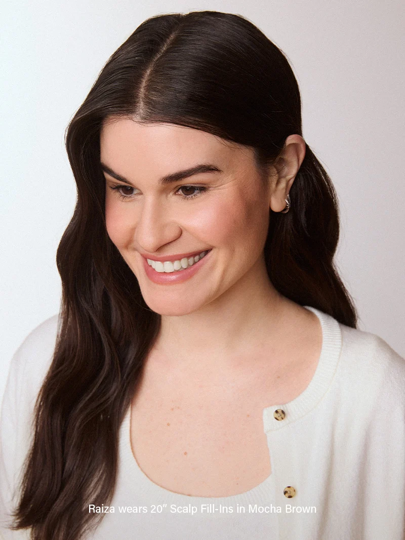 20" Chocolate Brown Scalp Hair Fill-Ins (50g)