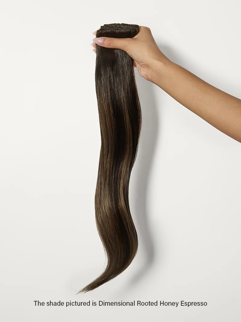 20" Mocha Brown Balayage Scalp Hair Fill-Ins (50g)