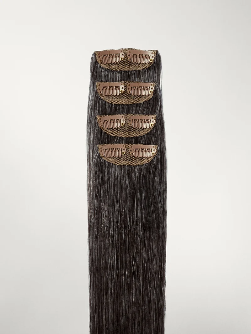 20" Dark Gray Scalp Hair Fill-Ins (50g)
