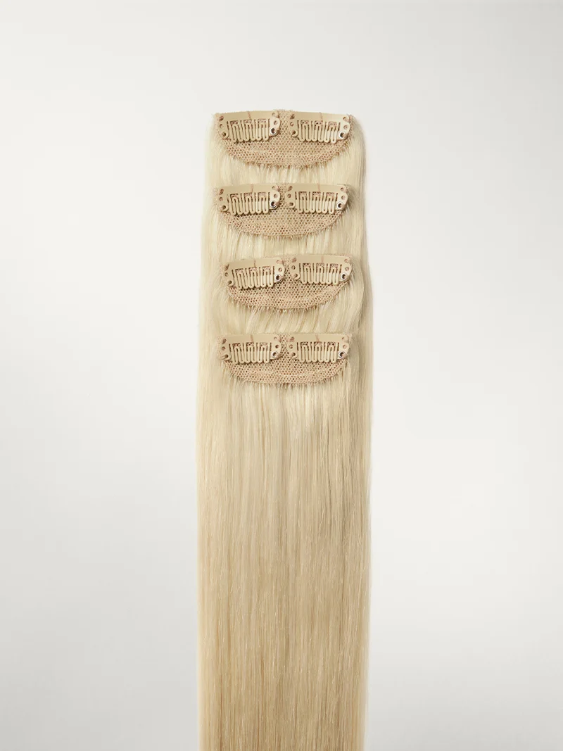 20" Platinum Blonde Scalp Hair Fill-Ins (50g)