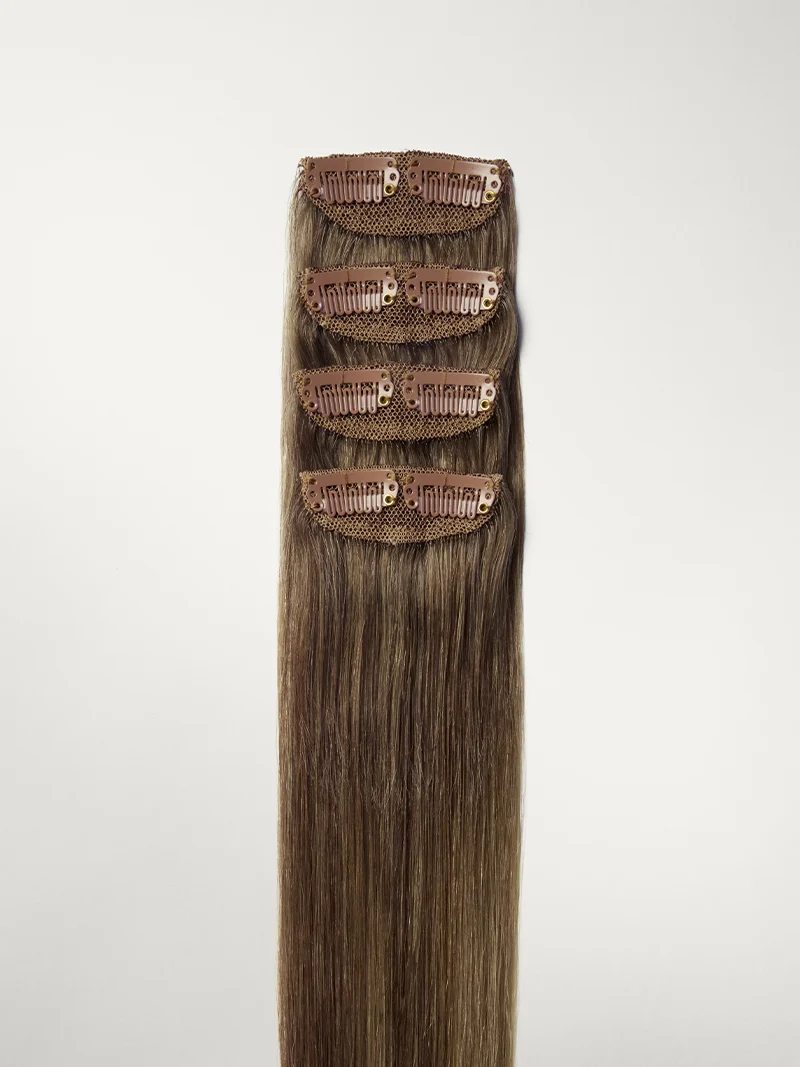 20" Ash Brown Balayage Scalp Hair Fill-Ins (50g)