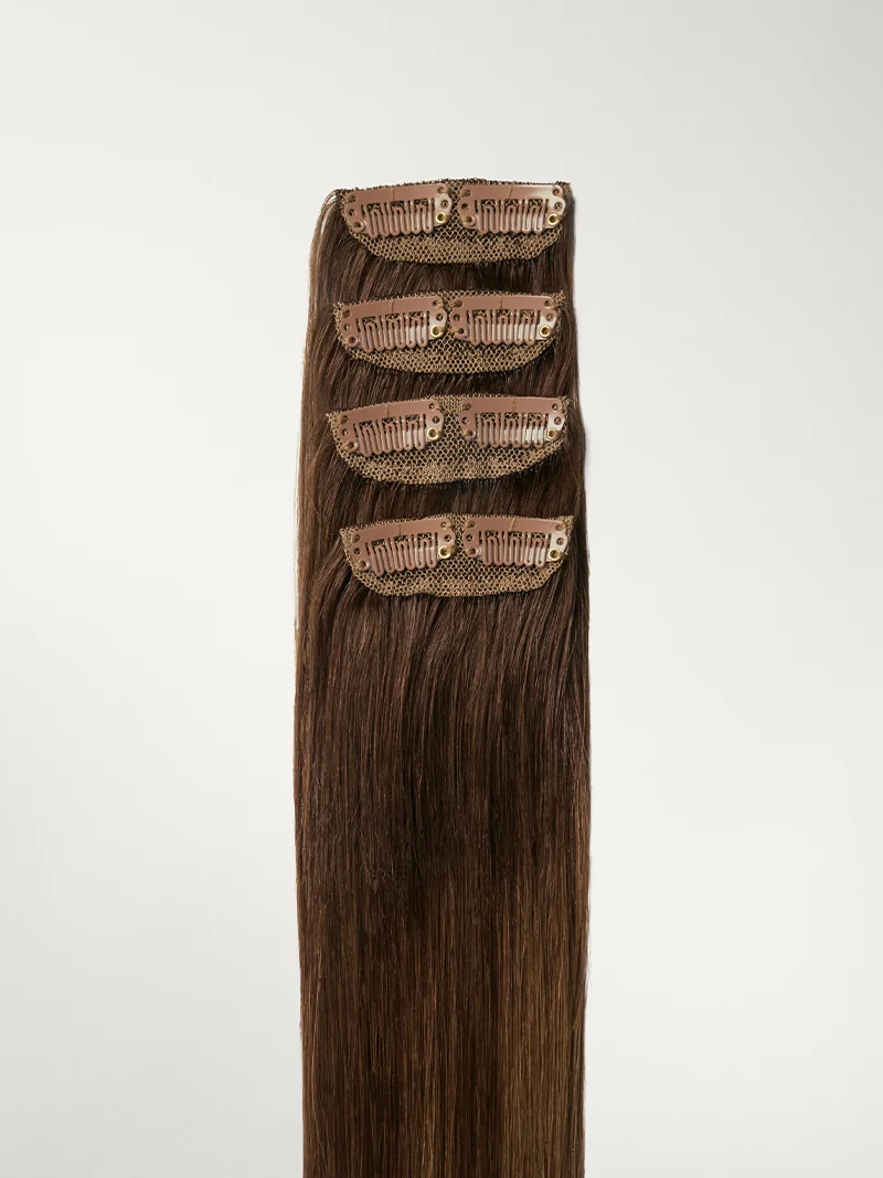 20" Chocolate Brown Balayage Scalp Hair Fill-Ins (50g)