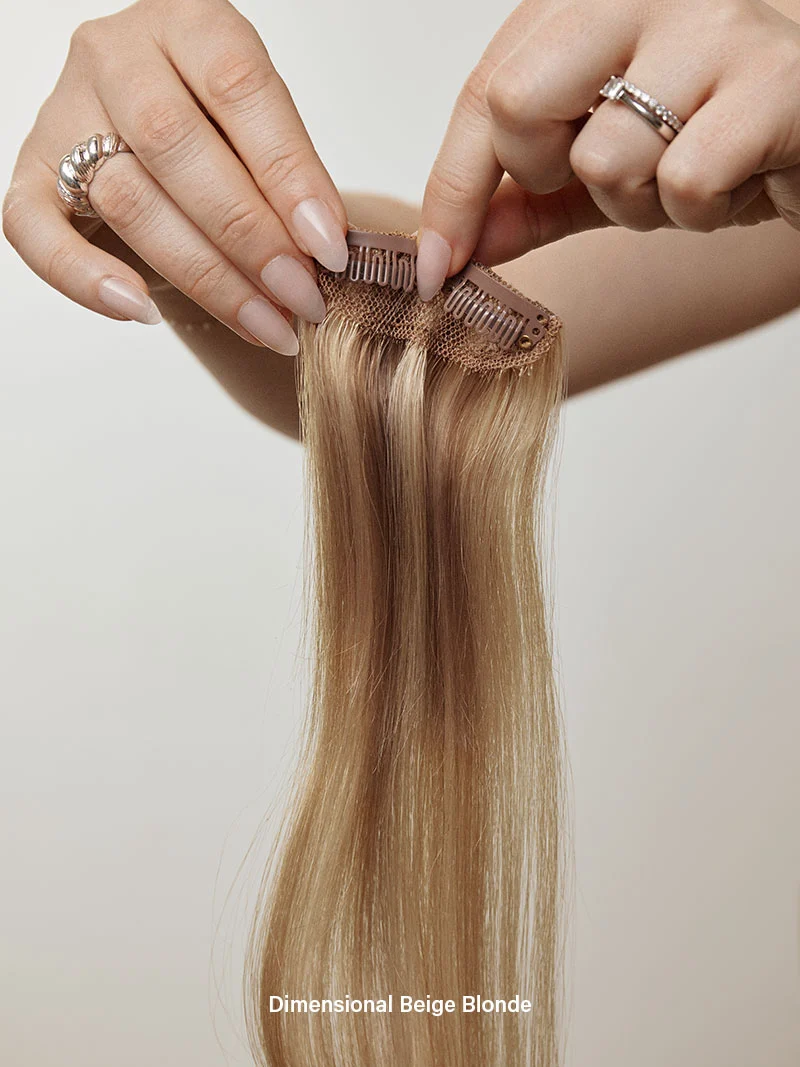 20" Dark Brown Balayage Scalp Hair Fill-Ins (50g)