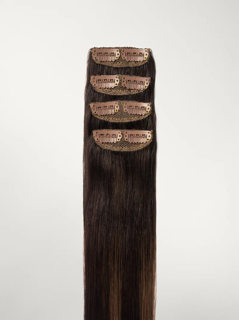 20" Mocha Brown Balayage Scalp Hair Fill-Ins (50g)