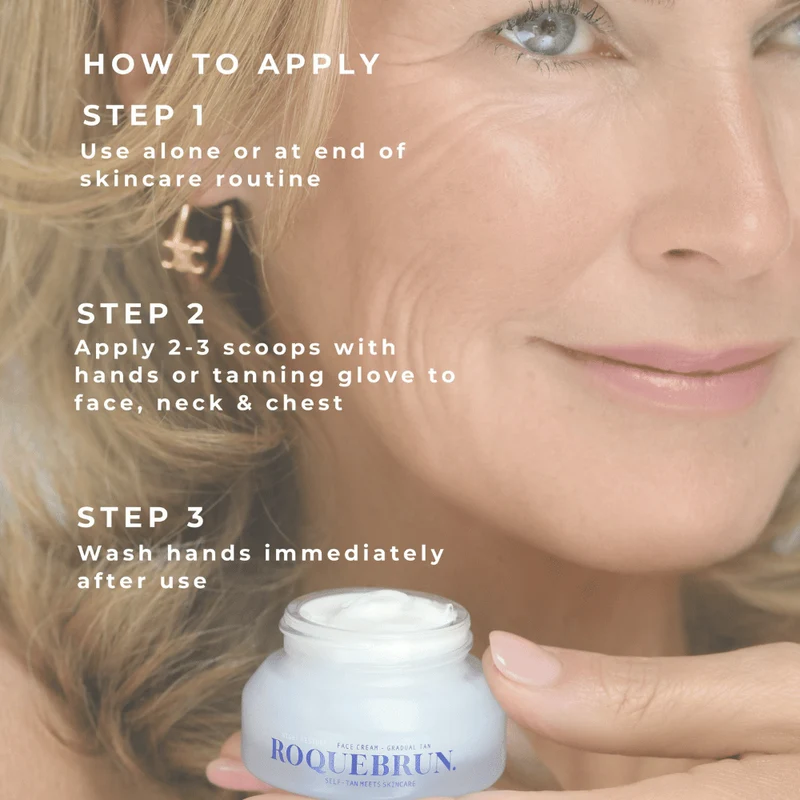 ROQUEBRUN. Night Restore Face Cream Gradual Tan