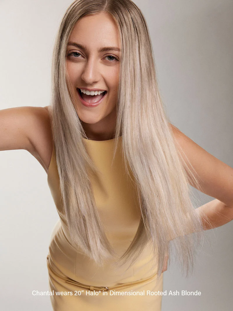 20" Classic Clip-Ins Dimensional Rooted Ash Blonde (160g)