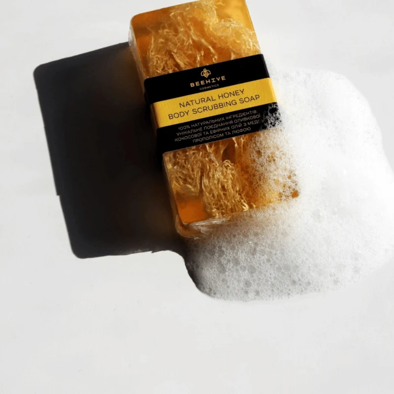 Beehive Cosmetics Natural Honey Body Scub Soap 100gr
