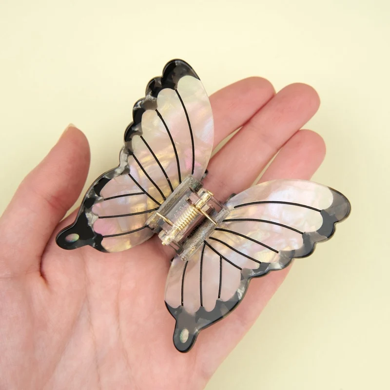 White Butterfly Hair Claw