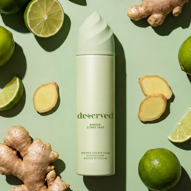 Deserved Ginger Citrus Shot Whipped Shower Foam 250ml