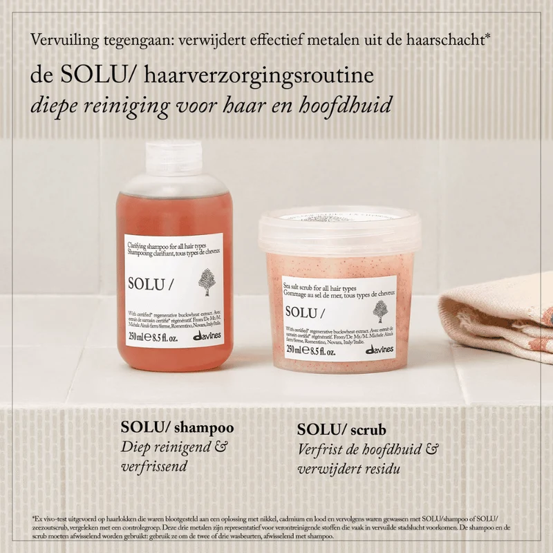 Davines SOLU Sea Salt Scrub Shampoo 250ml