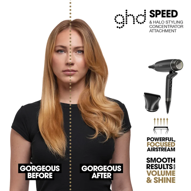 Speed Professional Hair Dryer In Matte Black