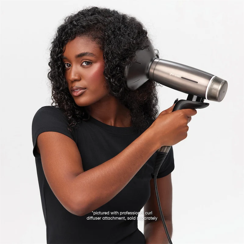 Speed Professional Hair Dryer In Metallic Black