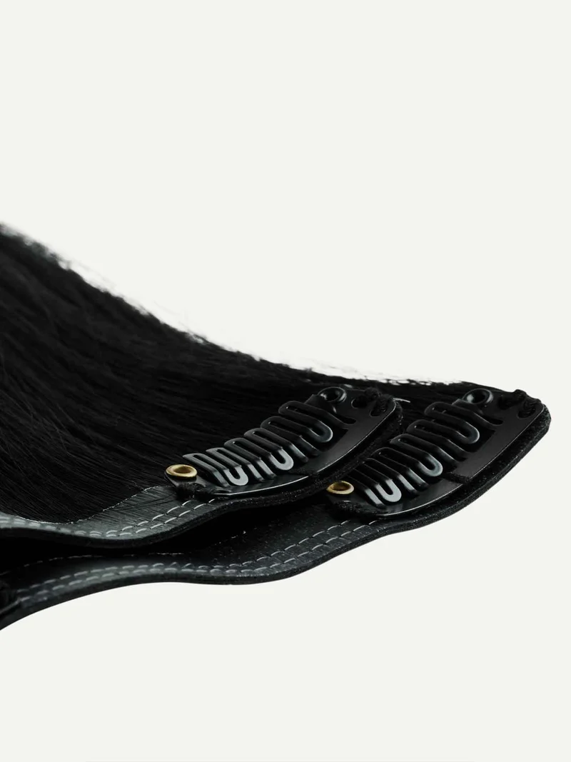 12" Jet Black Thinning Hair Fill-Ins (50g)