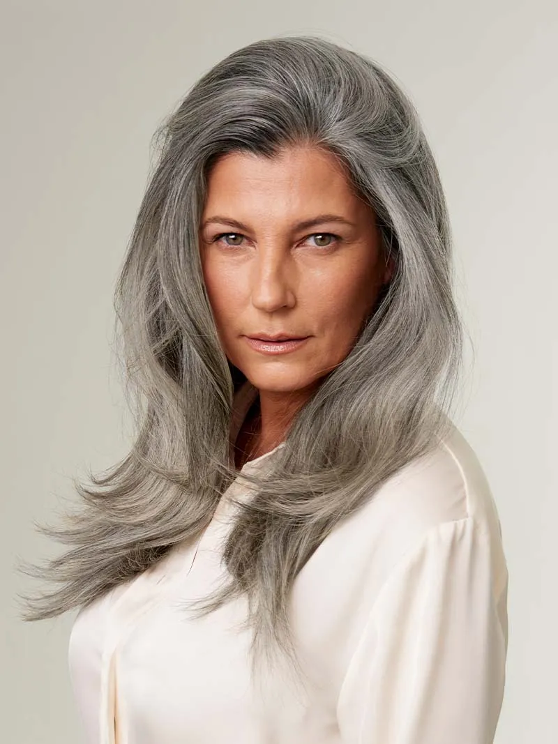 16" Light Gray Halo® Hair Extensions (140g)
