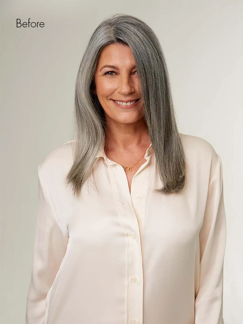16" Light Gray Halo® Hair Extensions (140g)