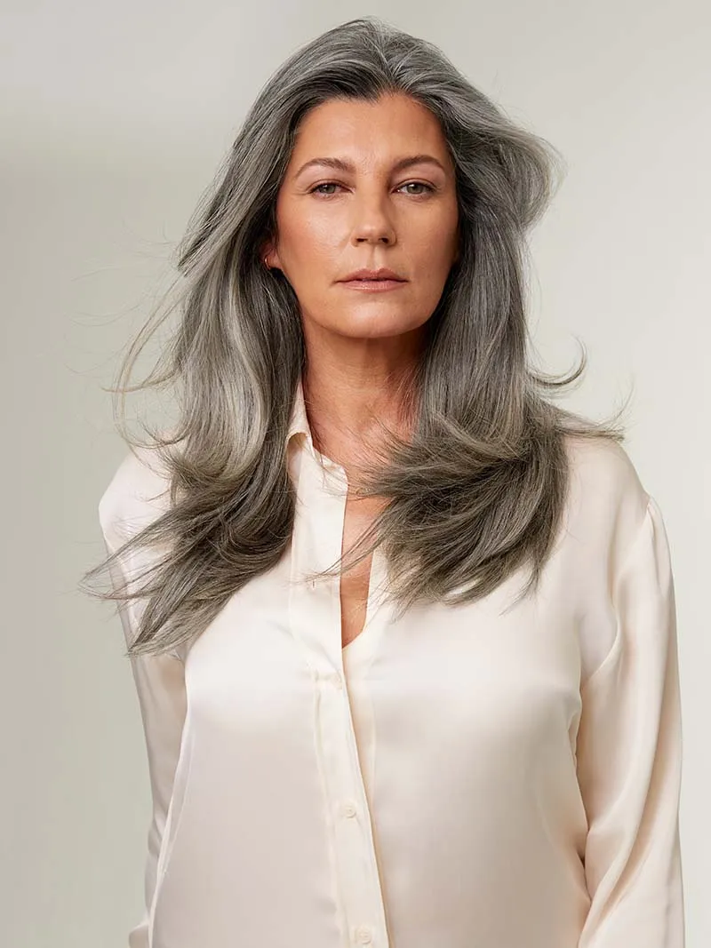 16" Light Gray Halo® Hair Extensions (140g)