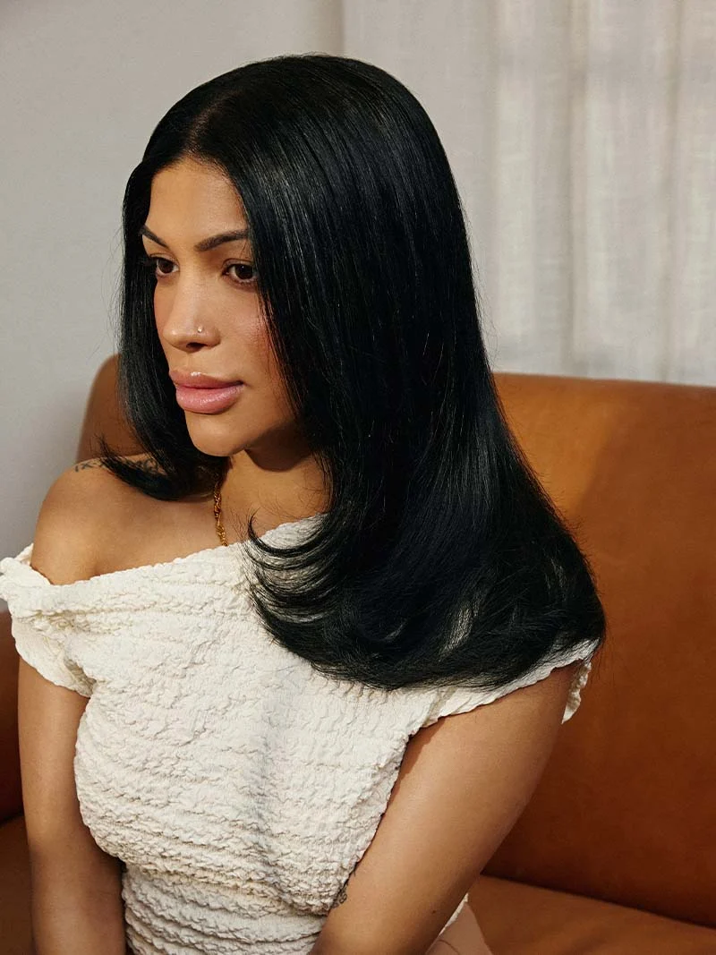 16" Jet Black Scalp Hair Fill-Ins (40g)
