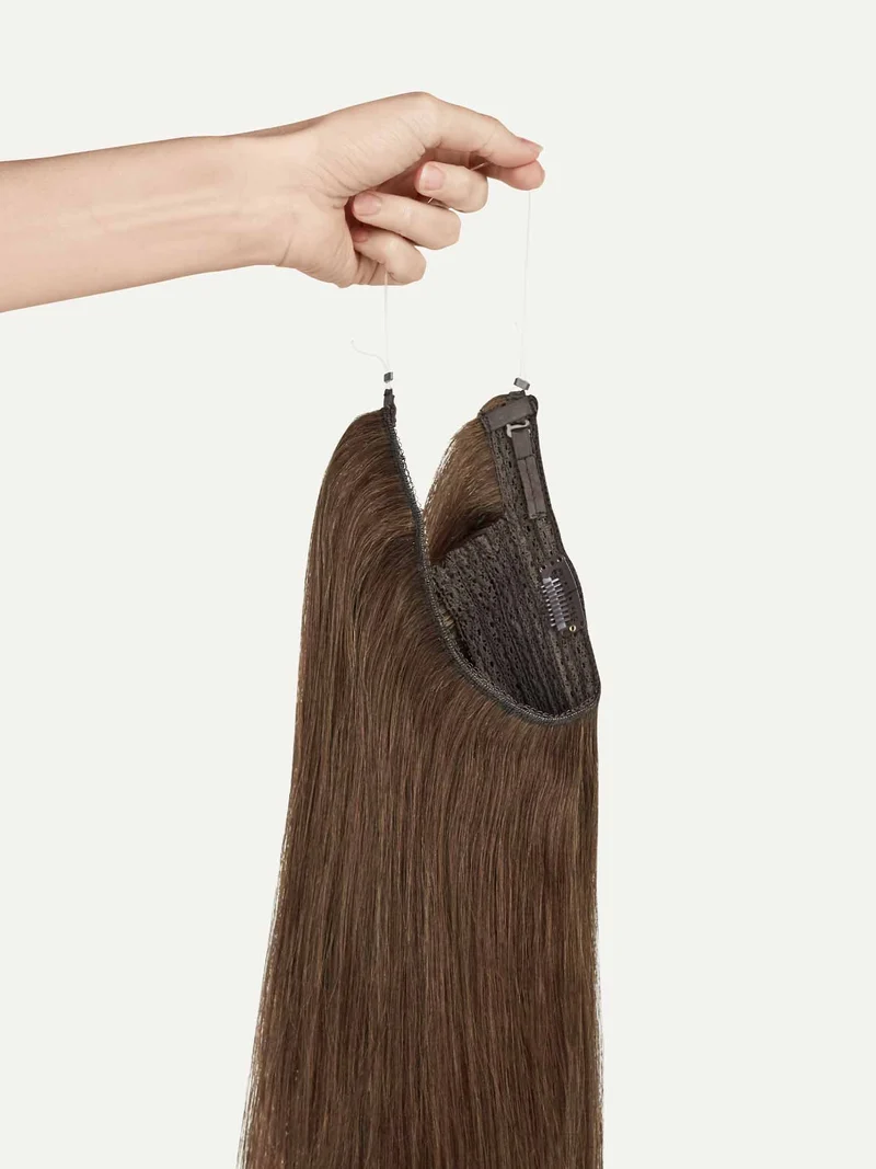 12" Chestnut Brown Halo® Hair Extensions (150g)