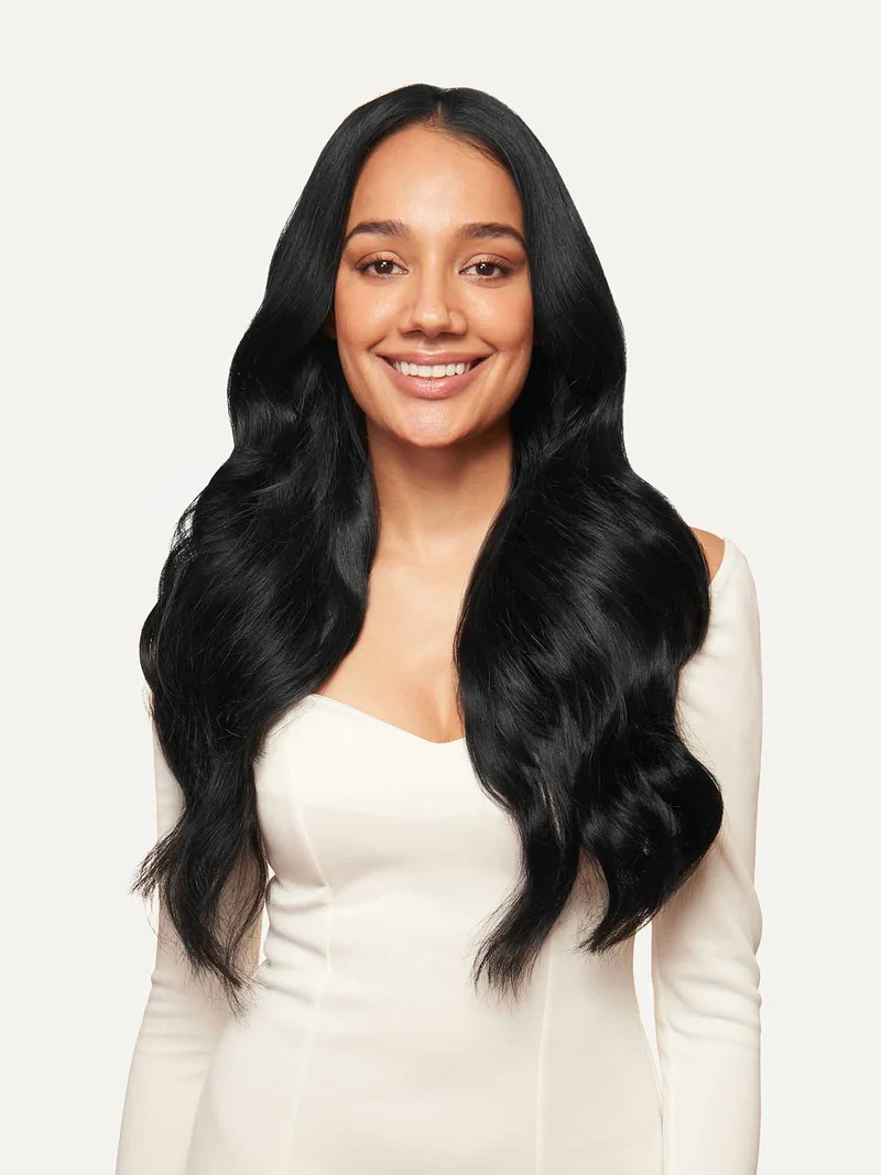 20" Classic Jet Black Clip-Ins (220g)