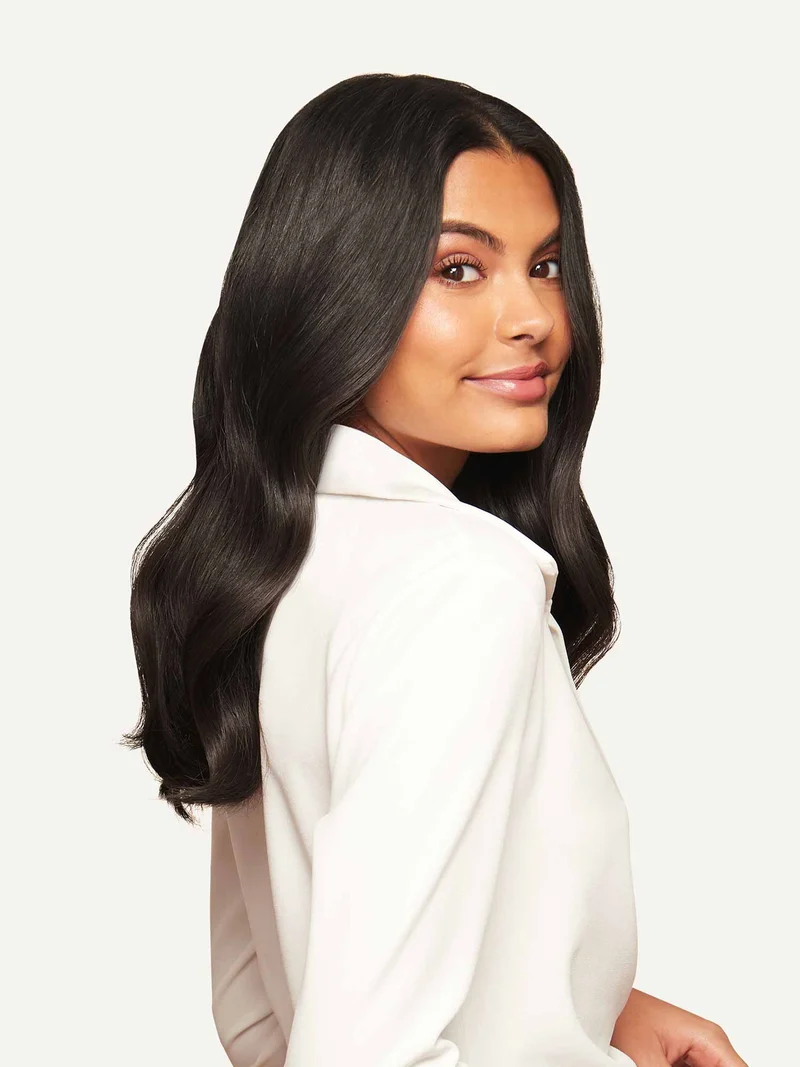 16" Seamless Off Black Clip-Ins (160g)