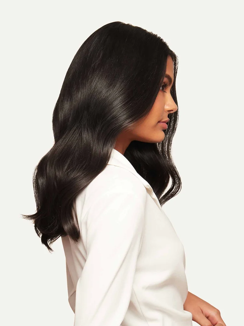 16" Seamless Off Black Clip-Ins (160g)