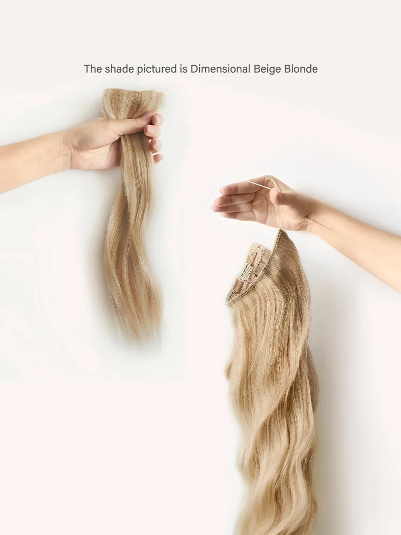 12” Blonde Balayage Scalp Hair Fill-Ins & Halo® Bundle (180g)
