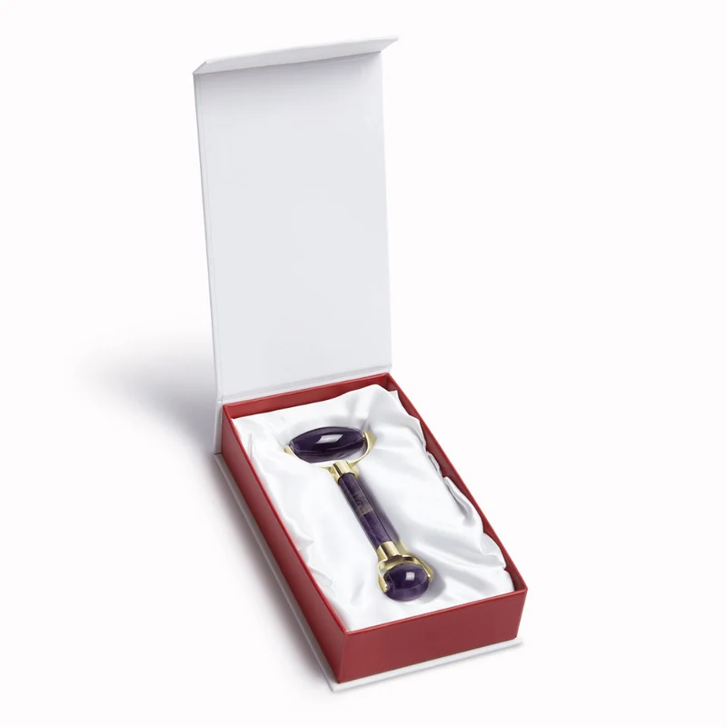 White Lotus Genuine Double Headed Amethyst Roller