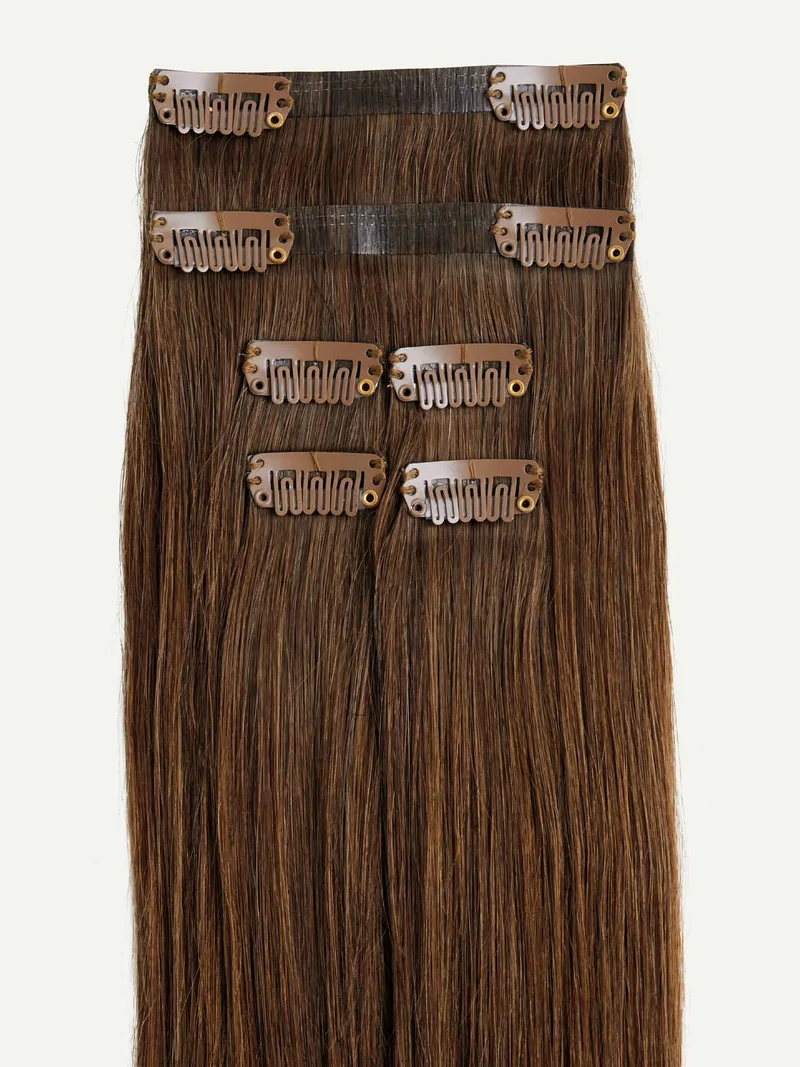 20" Chestnut Brown Thinning Hair Fill-Ins (95g)