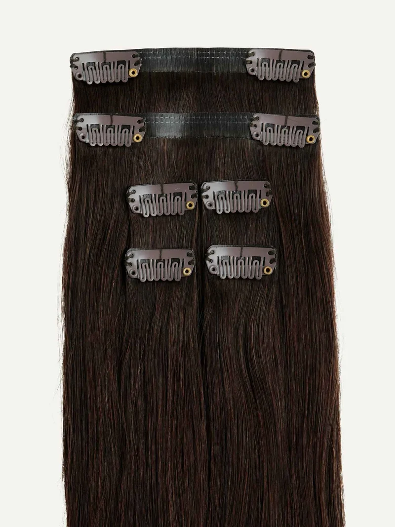 20" Dark Brown Thinning Hair Fill-Ins (95g)