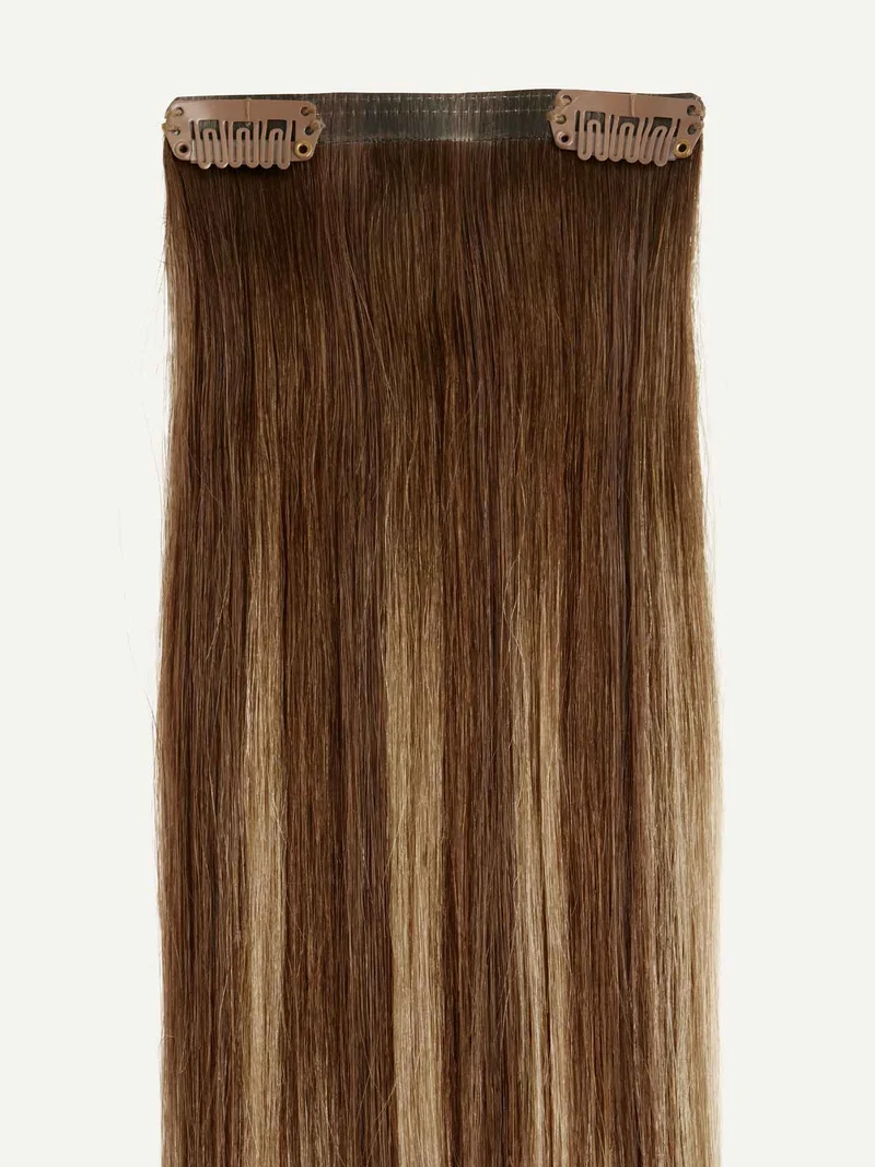 20" Chestnut Brown Balayage Thinning Hair Fill-Ins (95g)