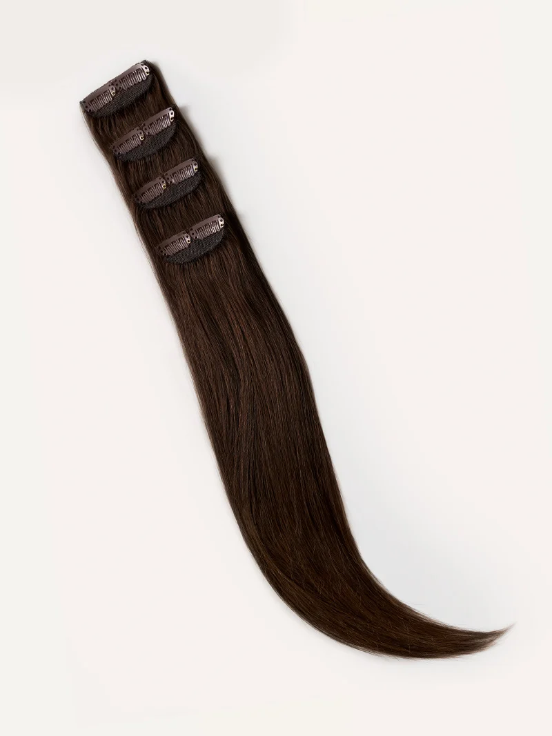 16" Chocolate Brown Scalp Hair Fill-Ins (40g)