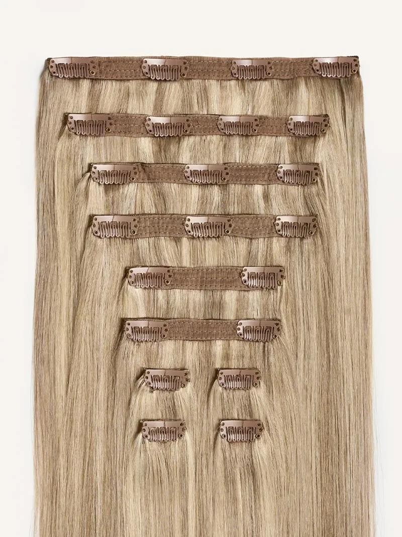 16" Classic Dimensional Cream Blonde Clip-Ins (160g)