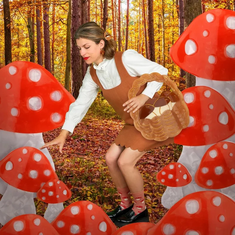 Mushroom Mini Hair Claw