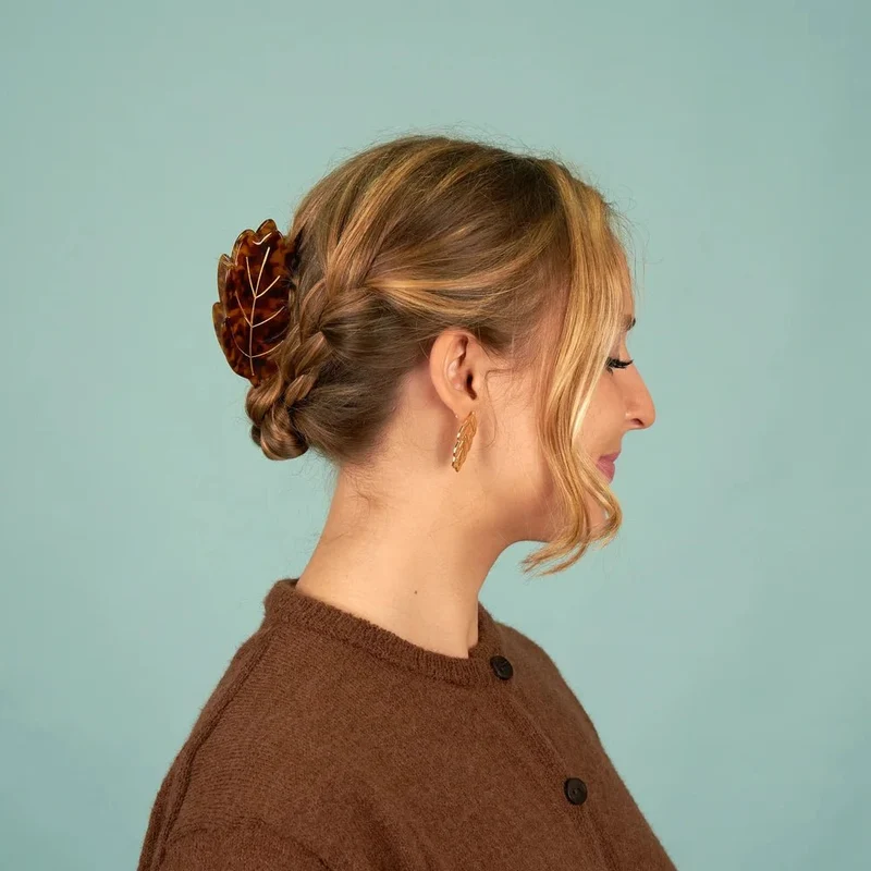 Leaf French Barrette