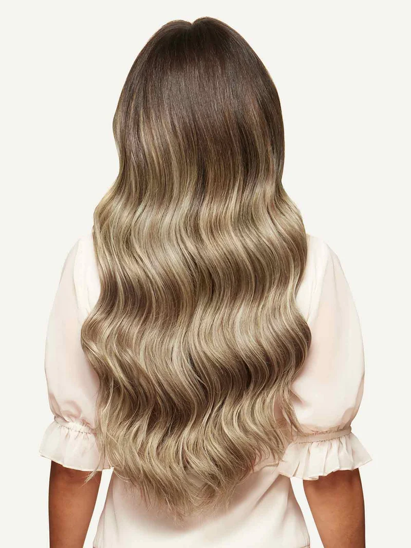 20" Classic Ash Brown Highlights Clip-Ins (220g)