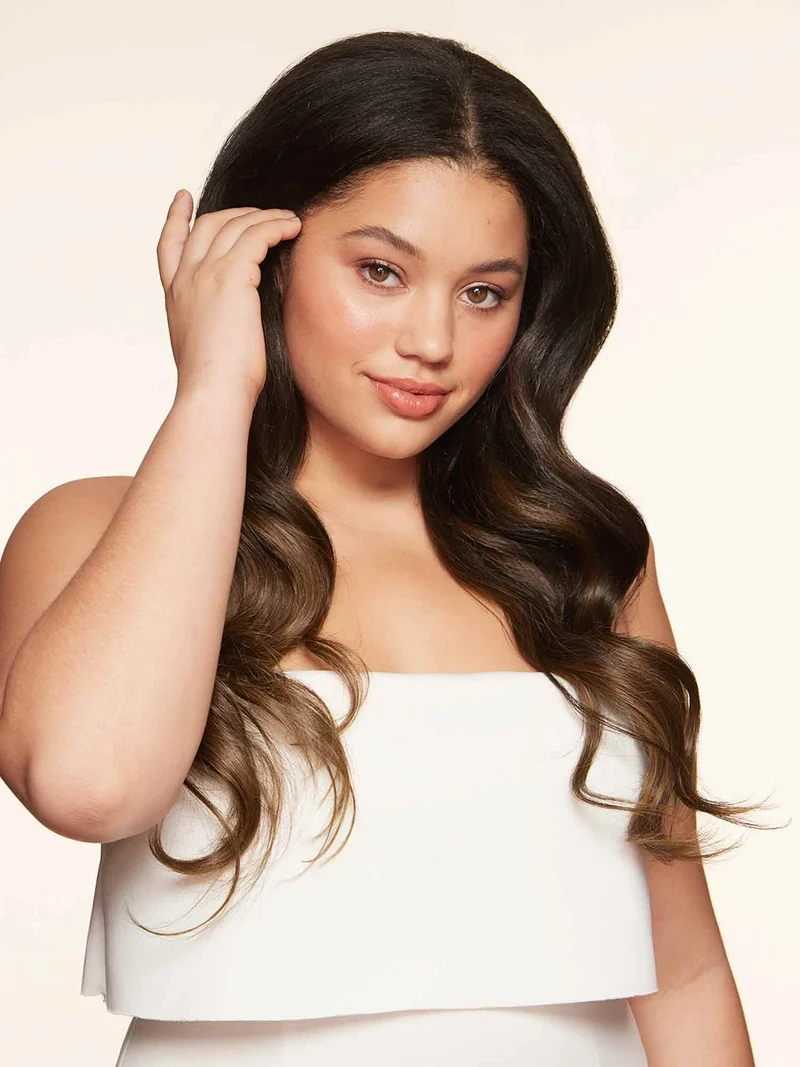 20" Classic Mocha Brown Balayage Clip-Ins (220g)
