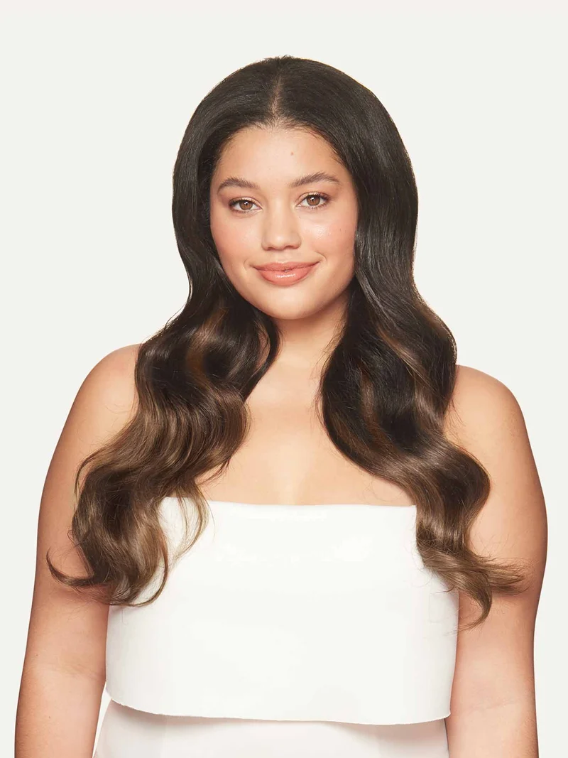 20" Classic Mocha Brown Balayage Clip-Ins (220g)