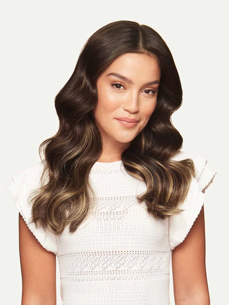 16" Seamless Dark Brown Balayage Volume Bundle - 16" (180g)