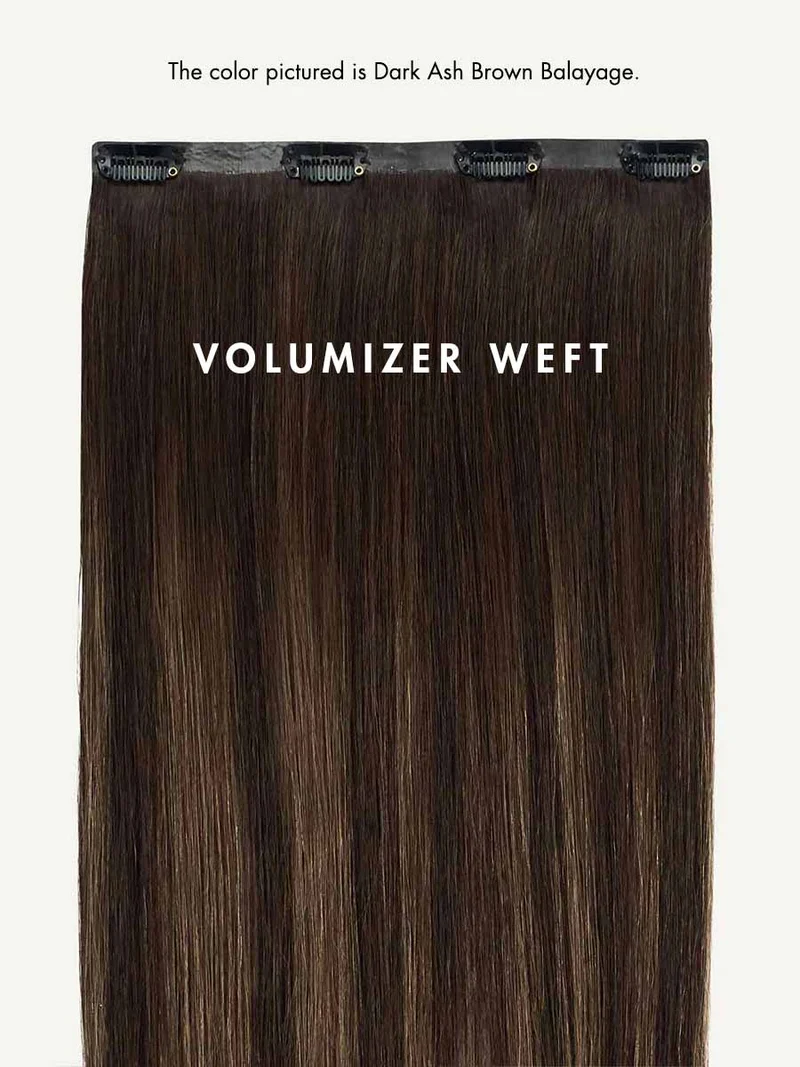 16" Seamless Dark Brown Balayage Volume Bundle - 16" (180g)