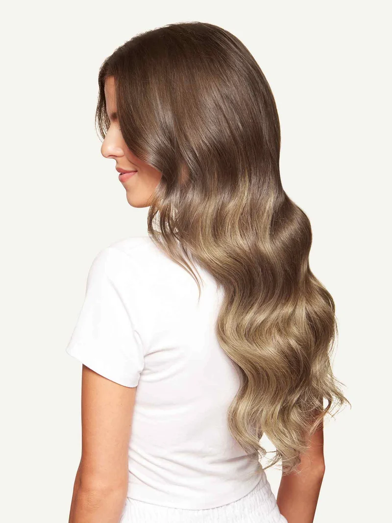 20" Classic Ash Brown Balayage Clip-Ins (160g)
