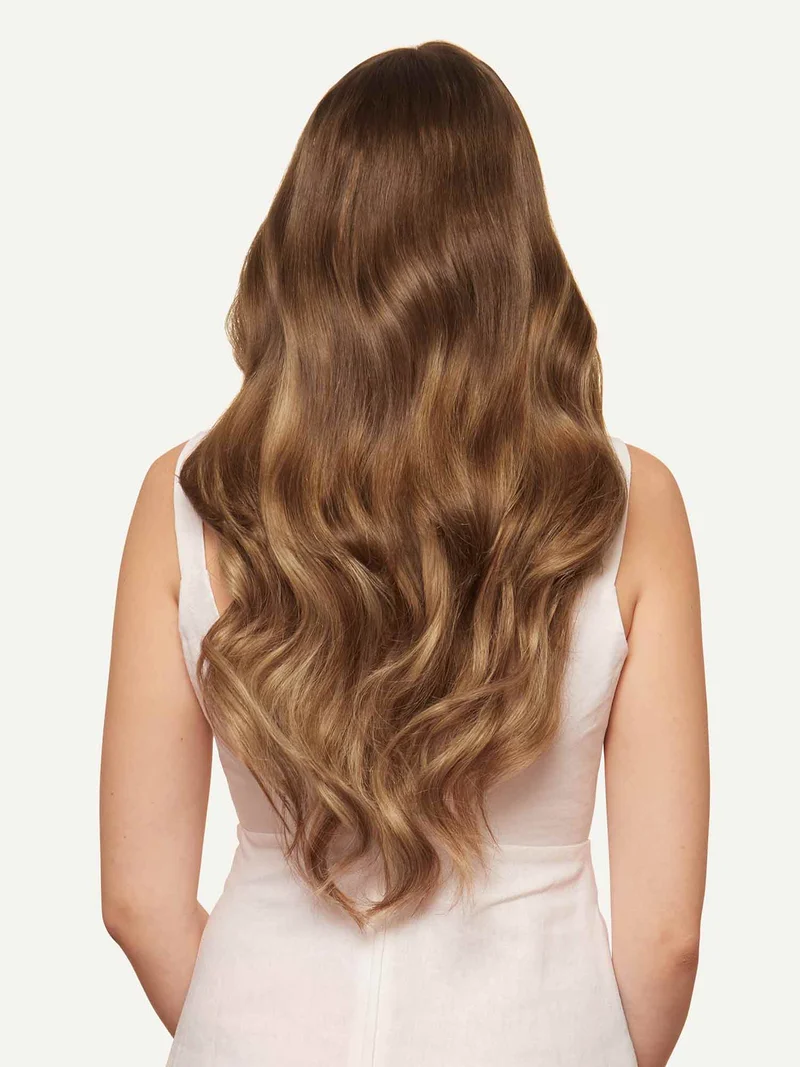 20" Classic Chestnut Brown Balayage Clip-Ins (160g)