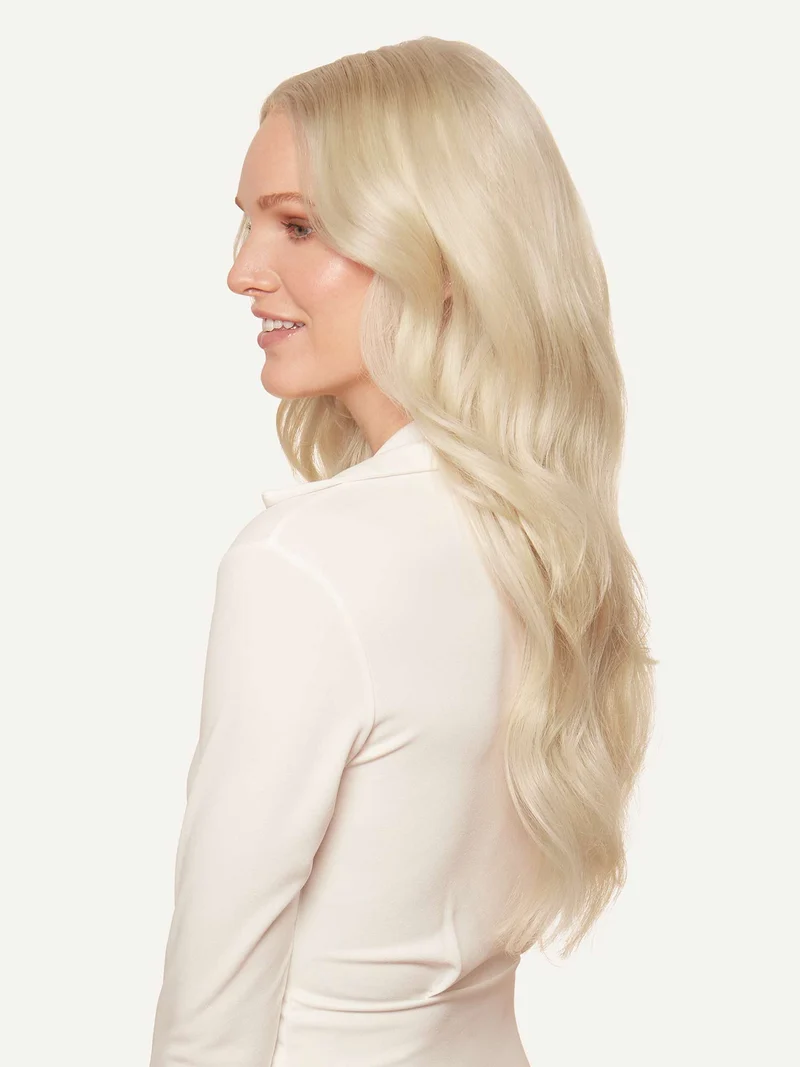 20" Classic Platinum Blonde Clip-Ins (220g)